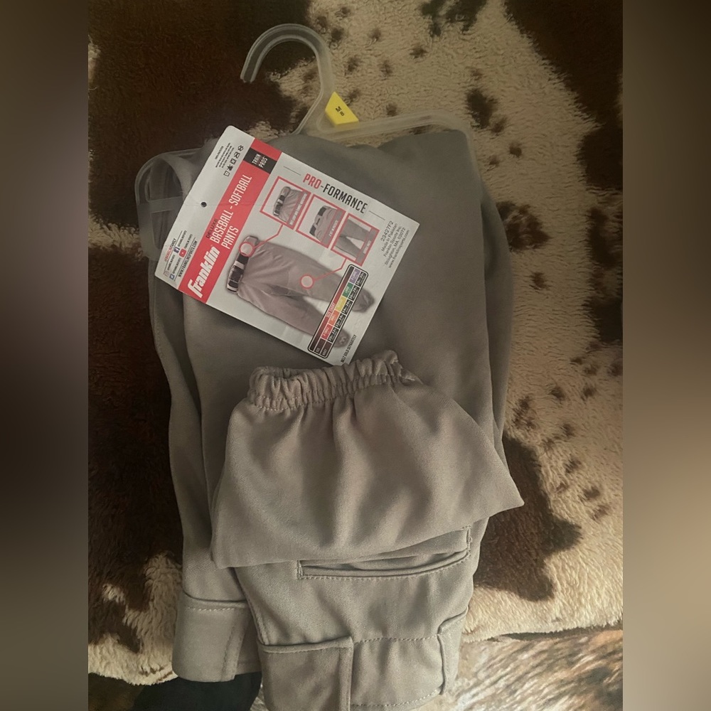 Grey baseball pant